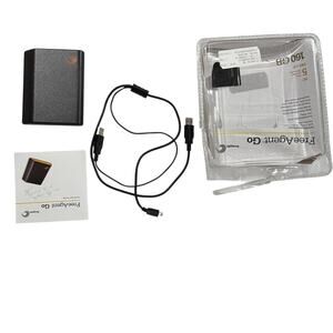 Seagate FreeAgent Go Portable External Hard Drive Black USB Storage Cable 160 GB